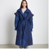 Stella Nova Long Quilted Blue Coat