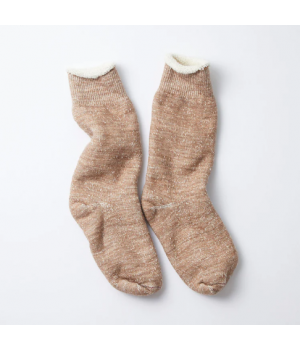 Camel Double Faced Crew Comfy Socks