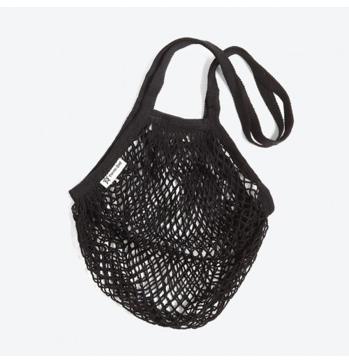 Bags Black Long Organic Handled String Bag