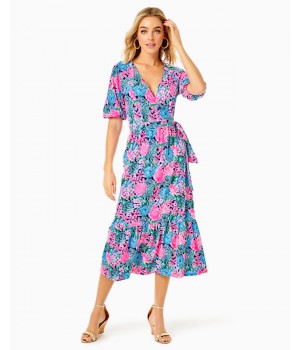 Brantley Midi Wrap Dress