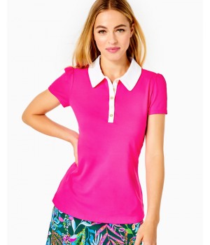 UPF 50+ Luxletic Frida Puff Sleeve Polo